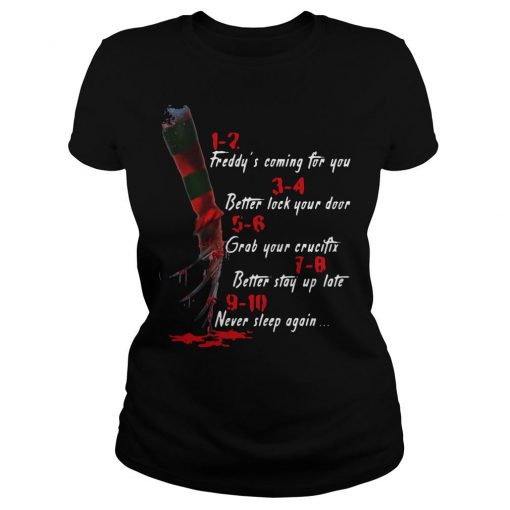 A Nightmare On Elm Street Hand 1 2 Freddy’s Coming For You T-Shirt  SU
