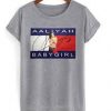 Aaliyah Babygirl grey T-shirt   SU