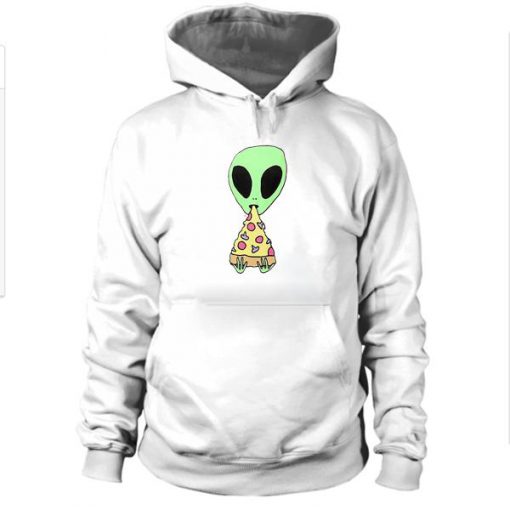 Alien Eat Pizza Hoodie