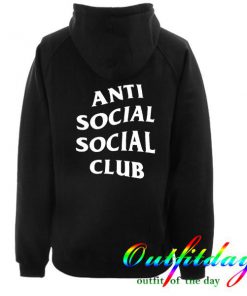 Anti social social club hoodie back