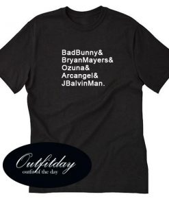 Bad Bunny & Bryant Myers & Ozuna T shirt