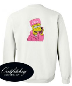 Bart Simpsons Sweatshirt Back