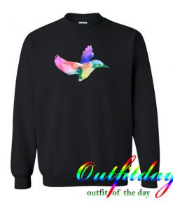 Bird Geometric Watercolor sweatshirt