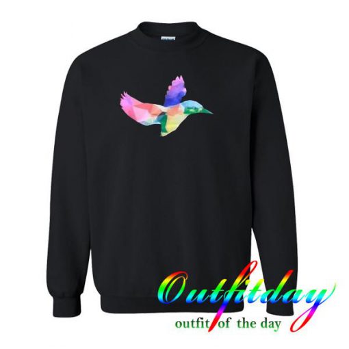 Bird Geometric Watercolor sweatshirt