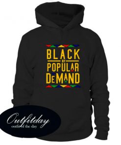 Black Popular Demand Hoodie