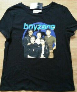 Boyzone Tour Black T-Shirt Ladies Tee womens T Shirt