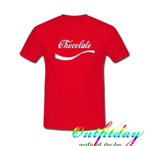 Chocolate Coca Cola Logo tshirt