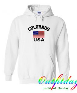 Colorado flag Usa hoodie