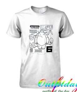 Disney Big Hero 6 Baymax Schematic tshirt