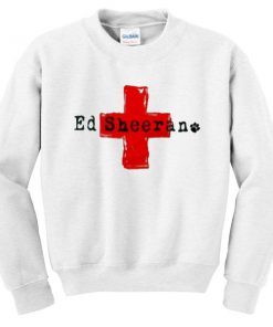 Ed Sheeran Red Cross Sweatshirt Ez025