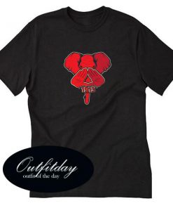 Elephant Delta Triangle Sigma Red Theta T Shirt