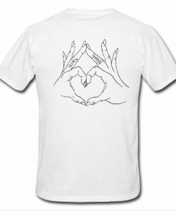 Girl Gang Love Hand T-shirt Back  SU