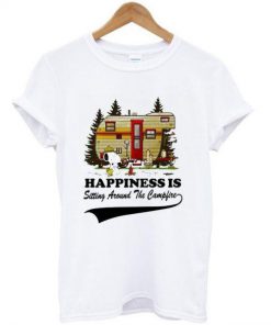 Happiness Is Sitting Around The Camplife T Shirt Ez025