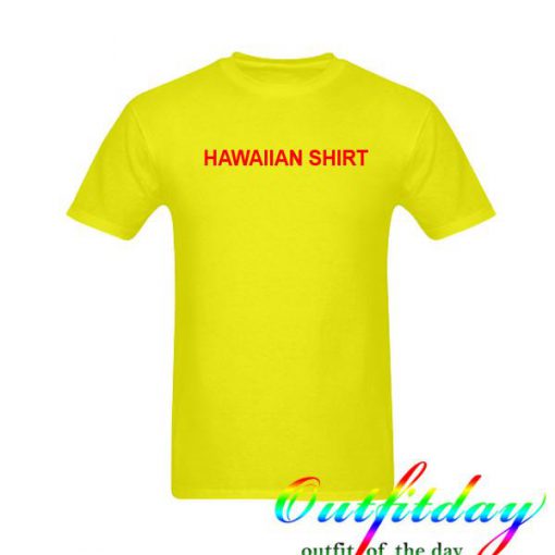 Hawaiian yellow shirt