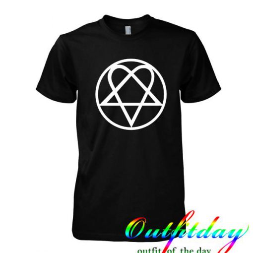 Heartagram Heart Pentagram Love tshirt