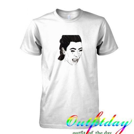 Kim Kardashian Crying Drawing tshirt