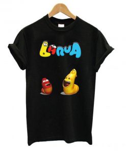 LArva Cartoon Black T shirt