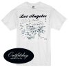 Los Angeles map T Shirt