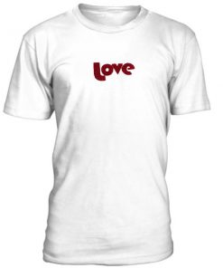 Love Font Print Tshirt