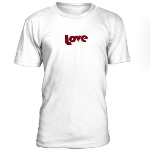 Love Font Print Tshirt