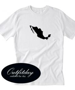 Mexico Map Silhouette T Shirt