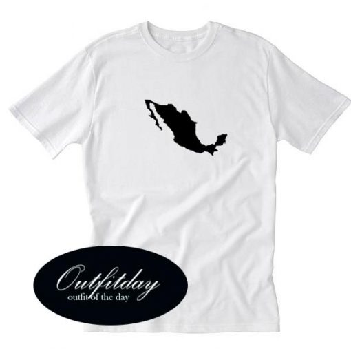 Mexico Map Silhouette T Shirt