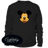 Mickey Mouse Head Sweatshirt