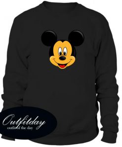 Mickey Mouse Head Sweatshirt