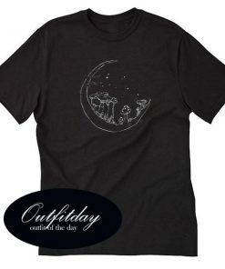 Mushroom Moon Tee T Shirt