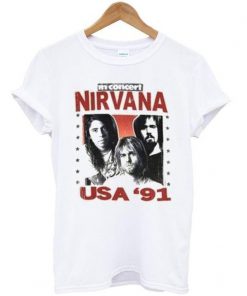 Nirvana USA 91 Graphic T-Shirts Ez025