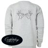 Oke Hand Symbol Sweatshirt Back