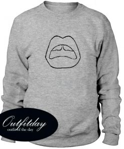 Open Mouth Lips Sweatshirt