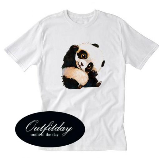 Panda Print T Shirt