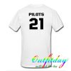 Pilots 21 tshirt back