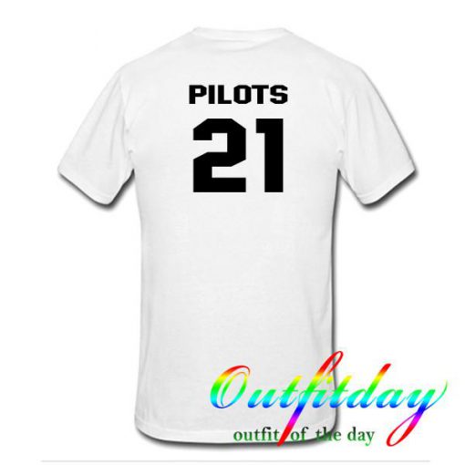 Pilots 21 tshirt back