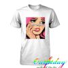 Pop Art Girl Crying Lightning tshirt