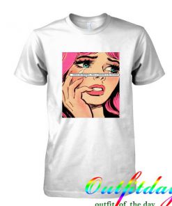 Pop Art Girl Crying Lightning tshirt