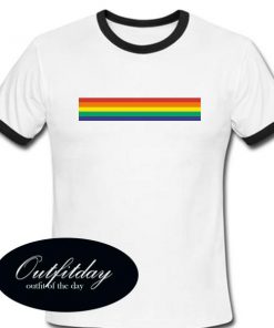 Rainbow Ringer T Shirt