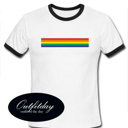 Rainbow Ringer T Shirt