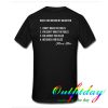 Rules For Dating My Daughter Feminist Father tshirt Back