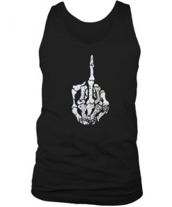 Skeleton Middle Finger Tanktop