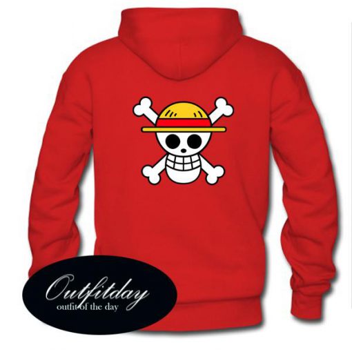 Skull One Piece Hoodie Back