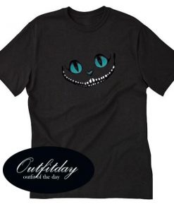 Smile Alice In Wonderland Dark Grey T shirt