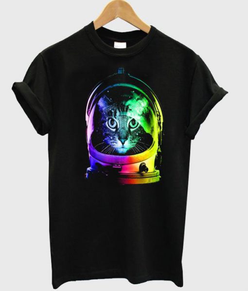 Space cat T Shirt Ez025