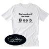 The Invention Of The Word Boob T Shirt