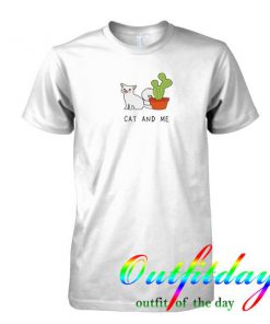 cat and me cactus tshirt