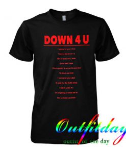 down 4 u Ja Rule and Ashanti tshirt