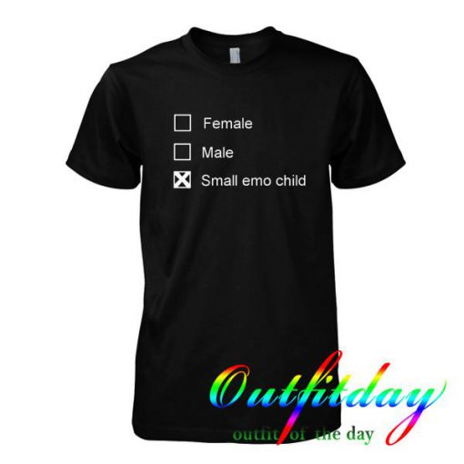 female male small emo child tshirt