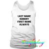 last name hungry tanktop