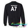 minho a7 sweatshirt back